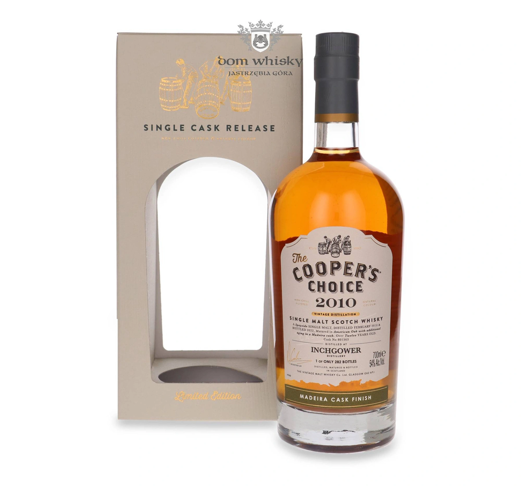 The Vintage Malt Whisky Co. 12 YO Inchgower (D.2010, B.2022) Madeira Cask Finish, The Cooper’s Choice