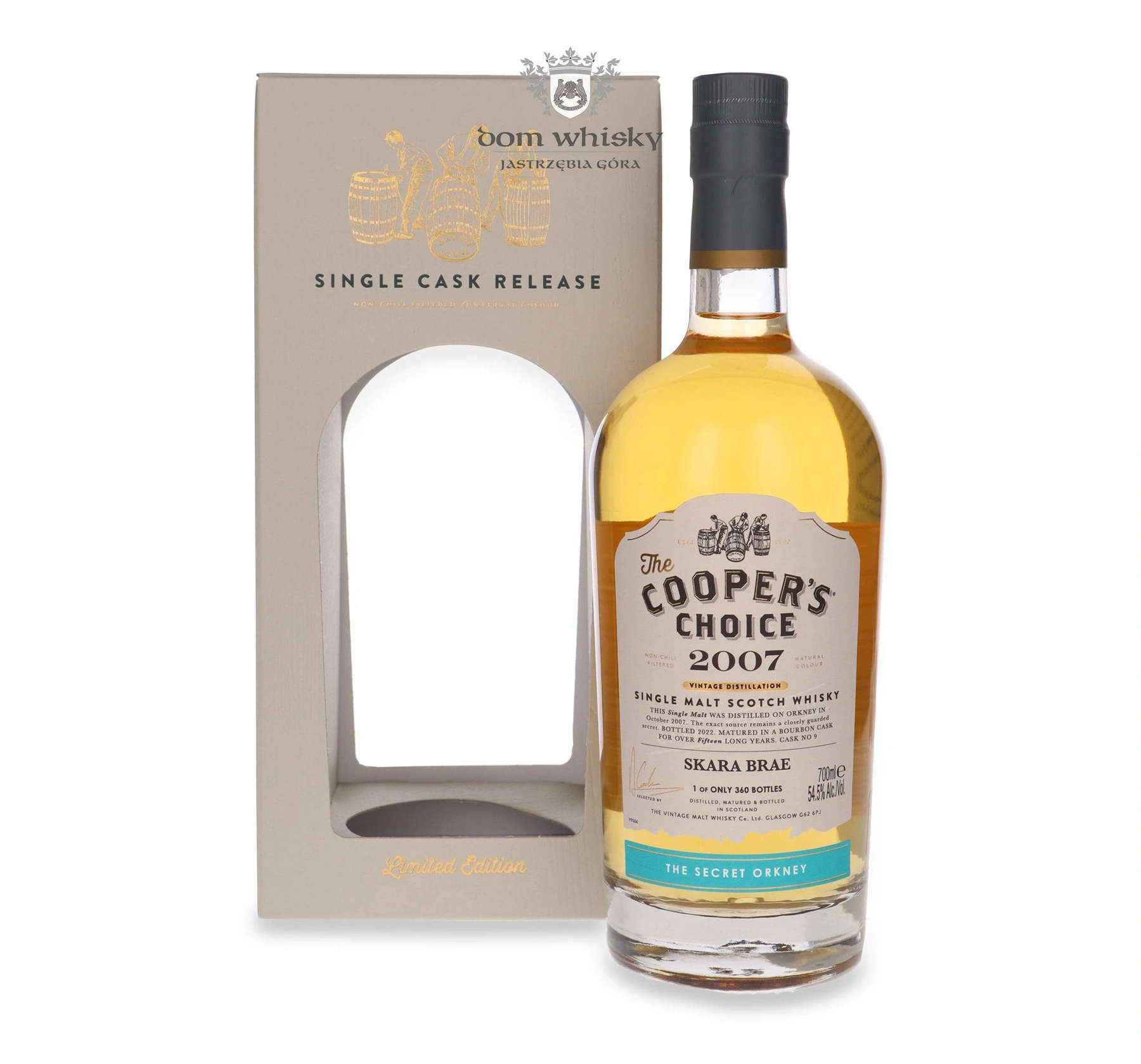 The Vintage Malt Whisky Co. 15 YO Skara Brae (D.2007, B.2022) The Secret Orkney, The Cooper’s Choice
