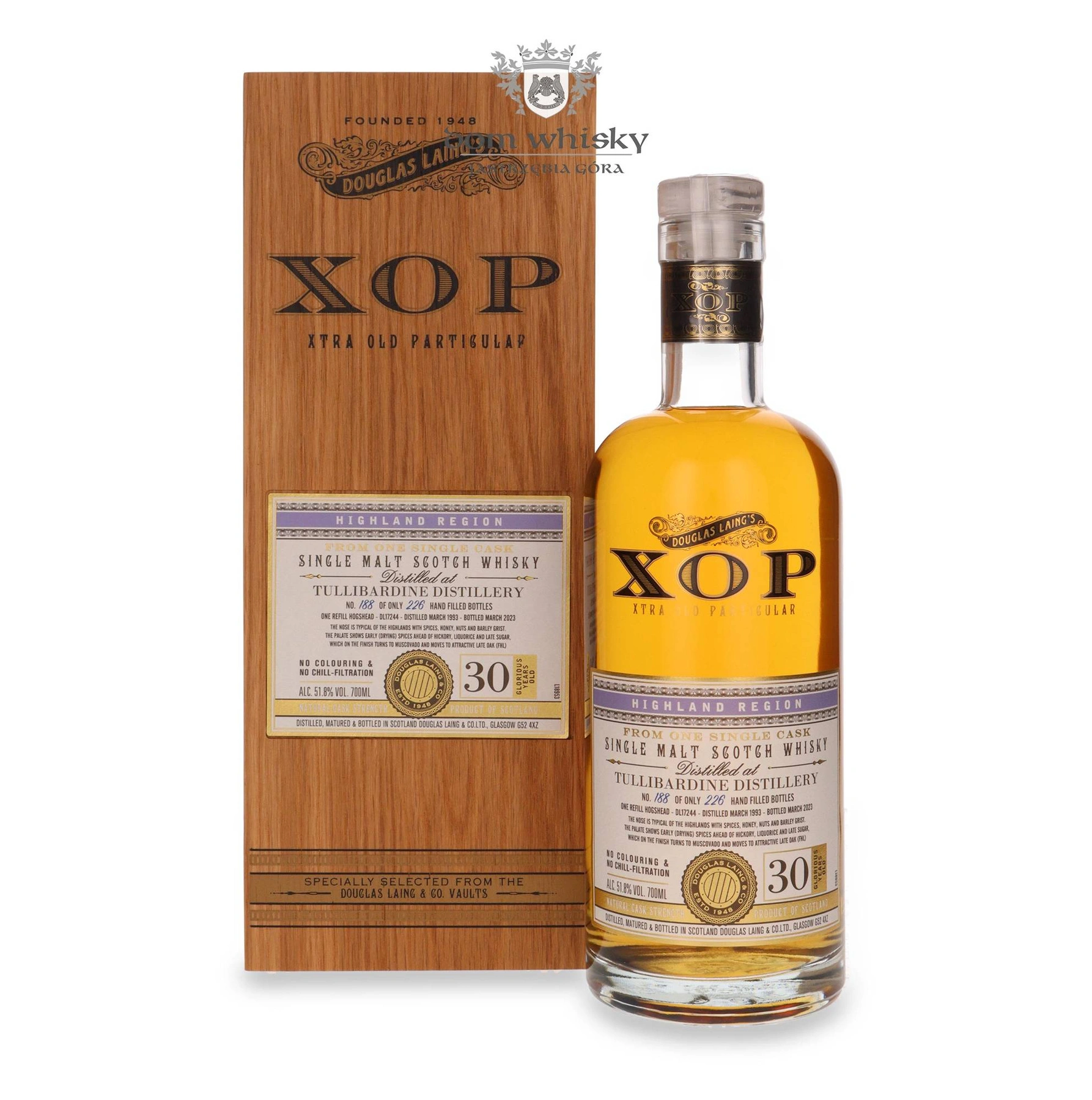 Douglas Laing 30 YO Tullibardine (D.1993, B.2023) Douglas Laing’s Xop