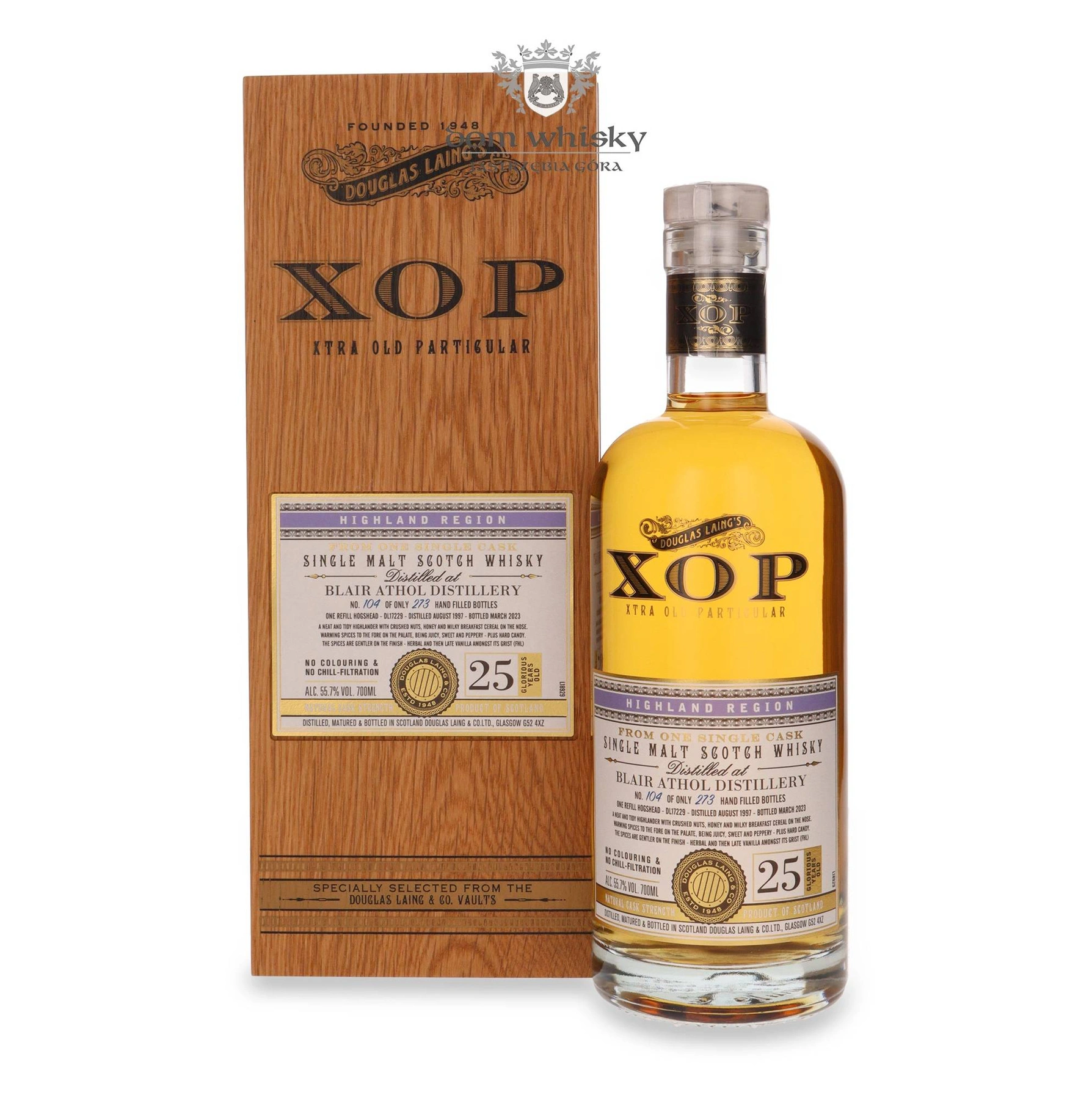 Douglas Laing 25 YO Blair Athol (D.1997, B.2023) Douglas Laing’s Xop