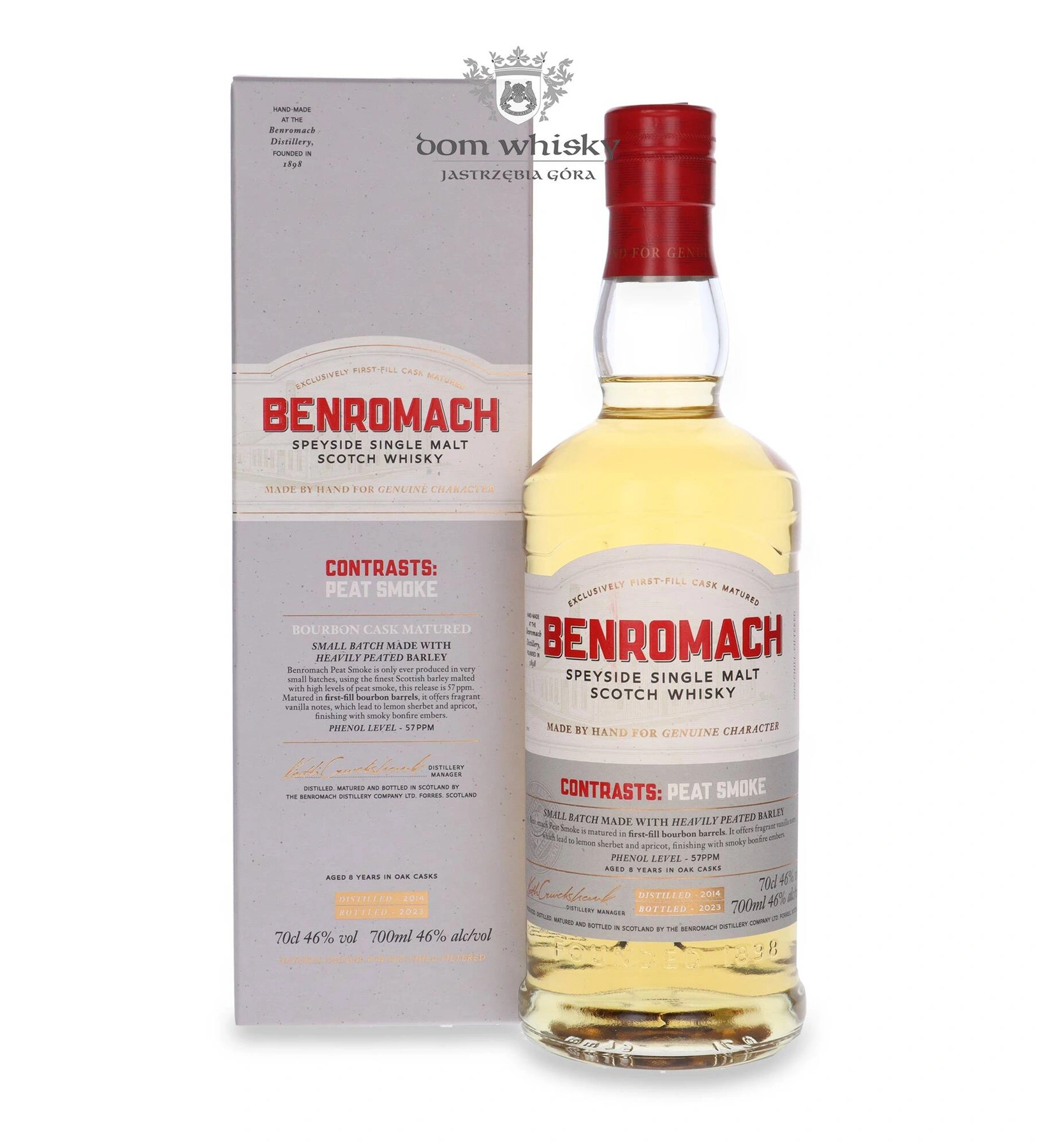 Benromach Contrasts: Peat Smoke (D.2014, B.2023) Bourbon Cask