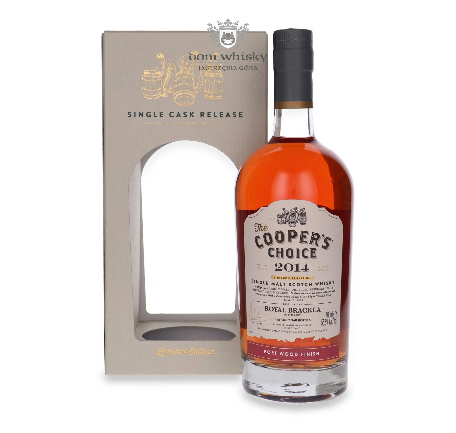 The Vintage Malt Whisky Co. 8 YO Royal Brackla (D.2014, B.2022) Port Wood Finish The Cooper’s Choice