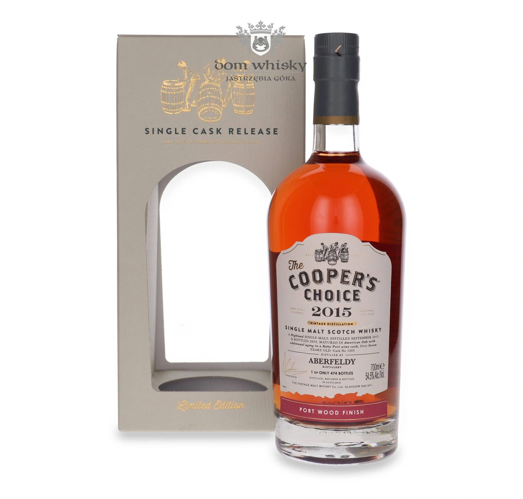 The Vintage Malt Whisky Co. 7 YO Aberfeldy (D.2015, B.2023) Port Wood Finish The Cooper’s Choice