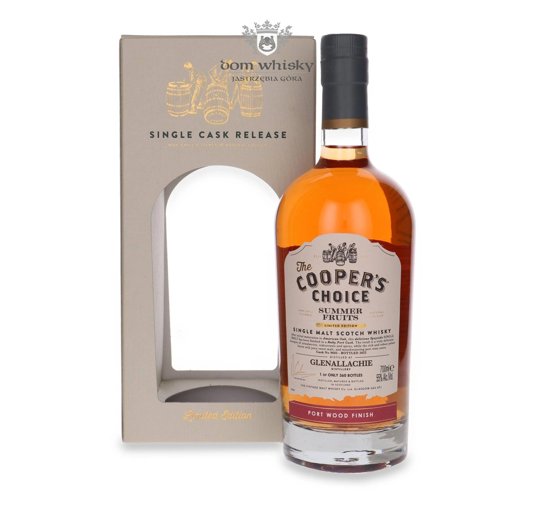The Vintage Malt Whisky Co. Glenallachie Summer Fruits (B.2022) Port Wood Finish The Cooper's Choice