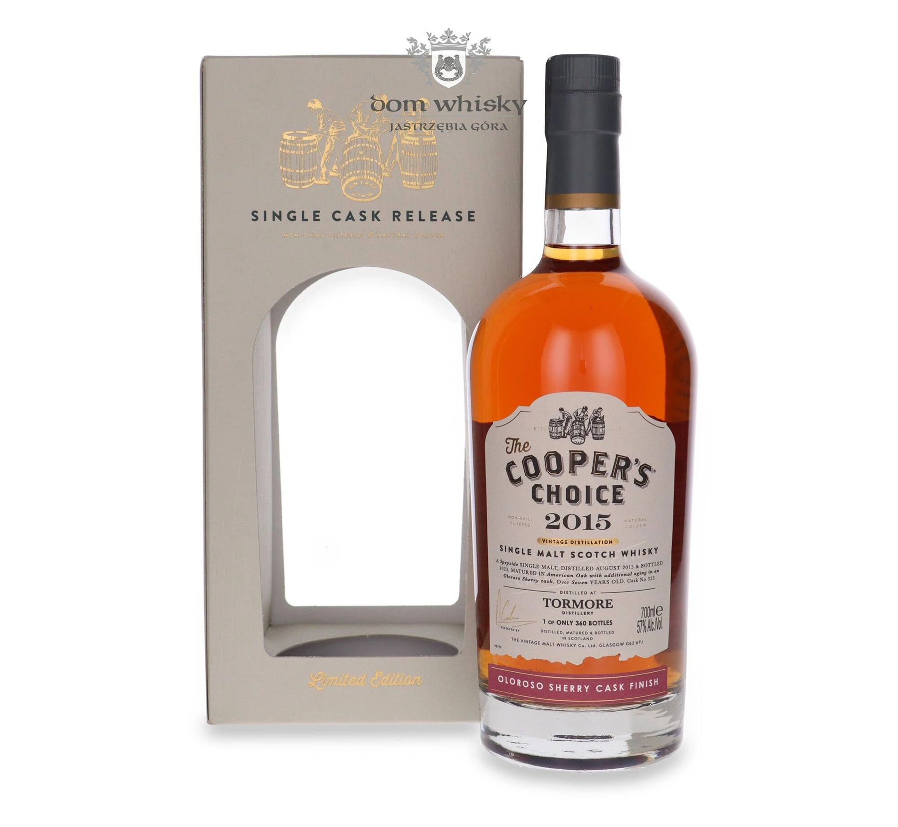 The Vintage Malt Whisky Co. 7 YO Tormore (D.2015, B.2023) Oloroso Sherry Cask The Cooper's Choice