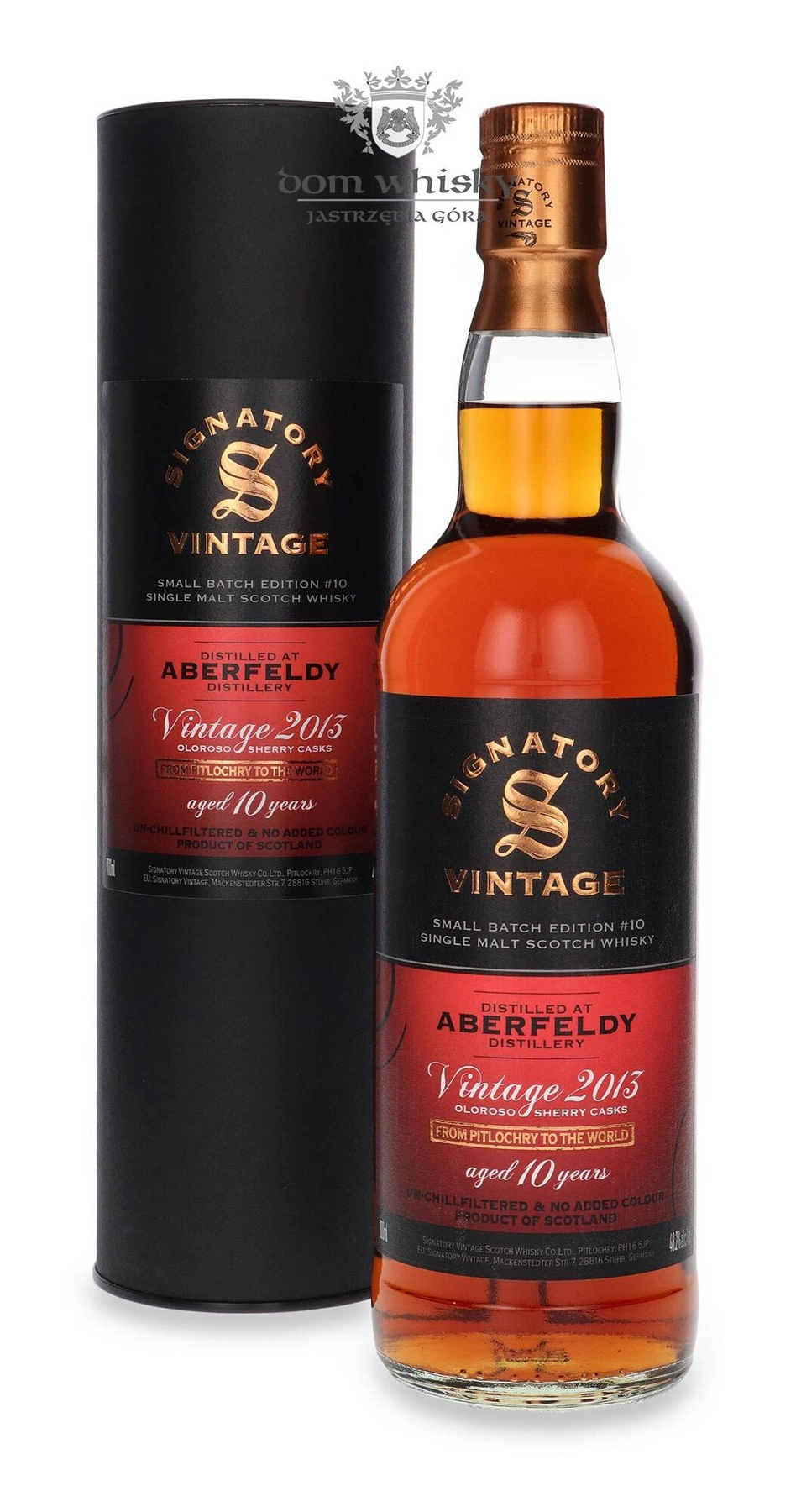 Signatory Vintage 10 YO Aberfeldy Vintage 2013 Oloroso Sherry Cask Signatory Vintage