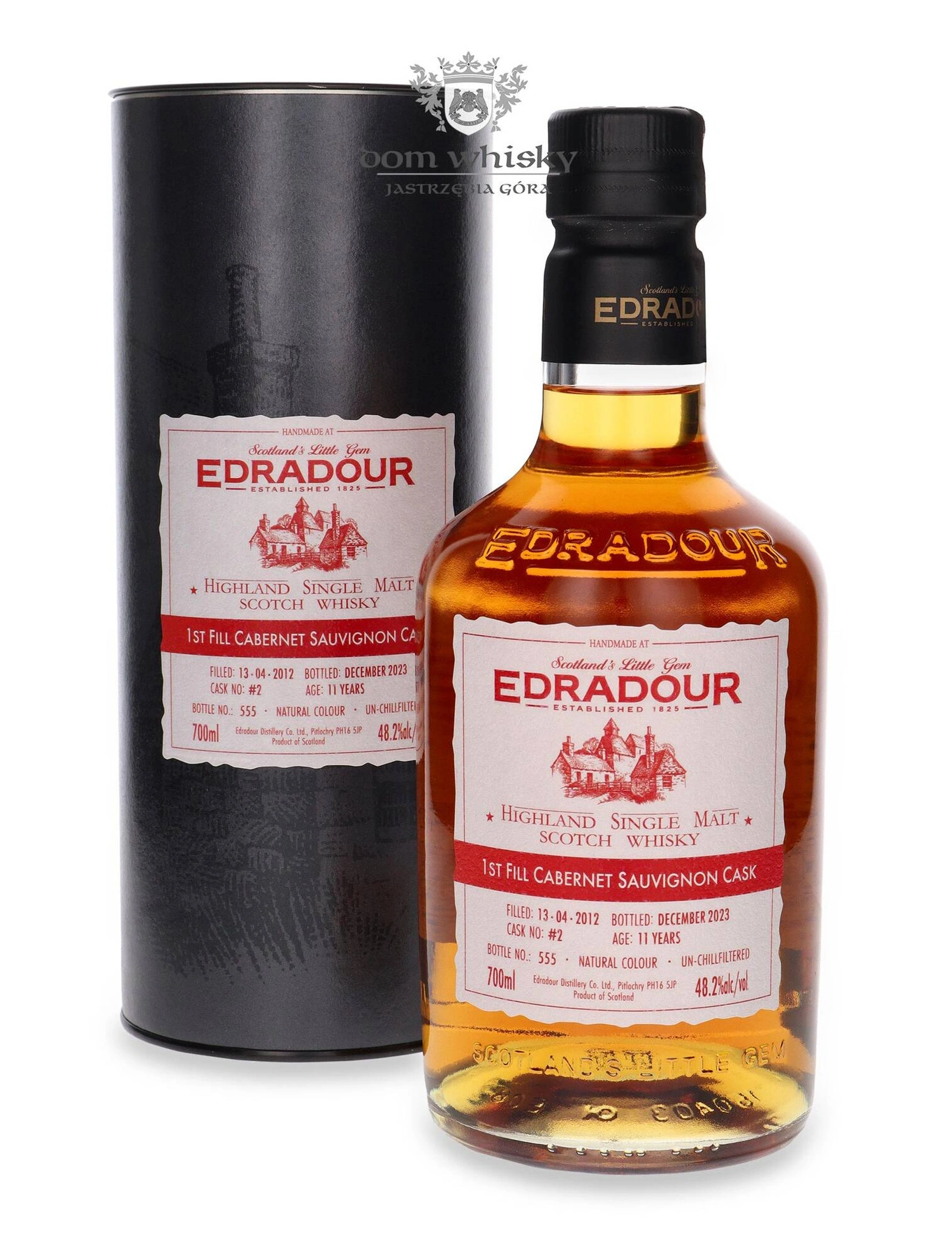 Edradour 11 YO (D.2012, B.2023) 1st Fill Cabernet Sauvignon Cask