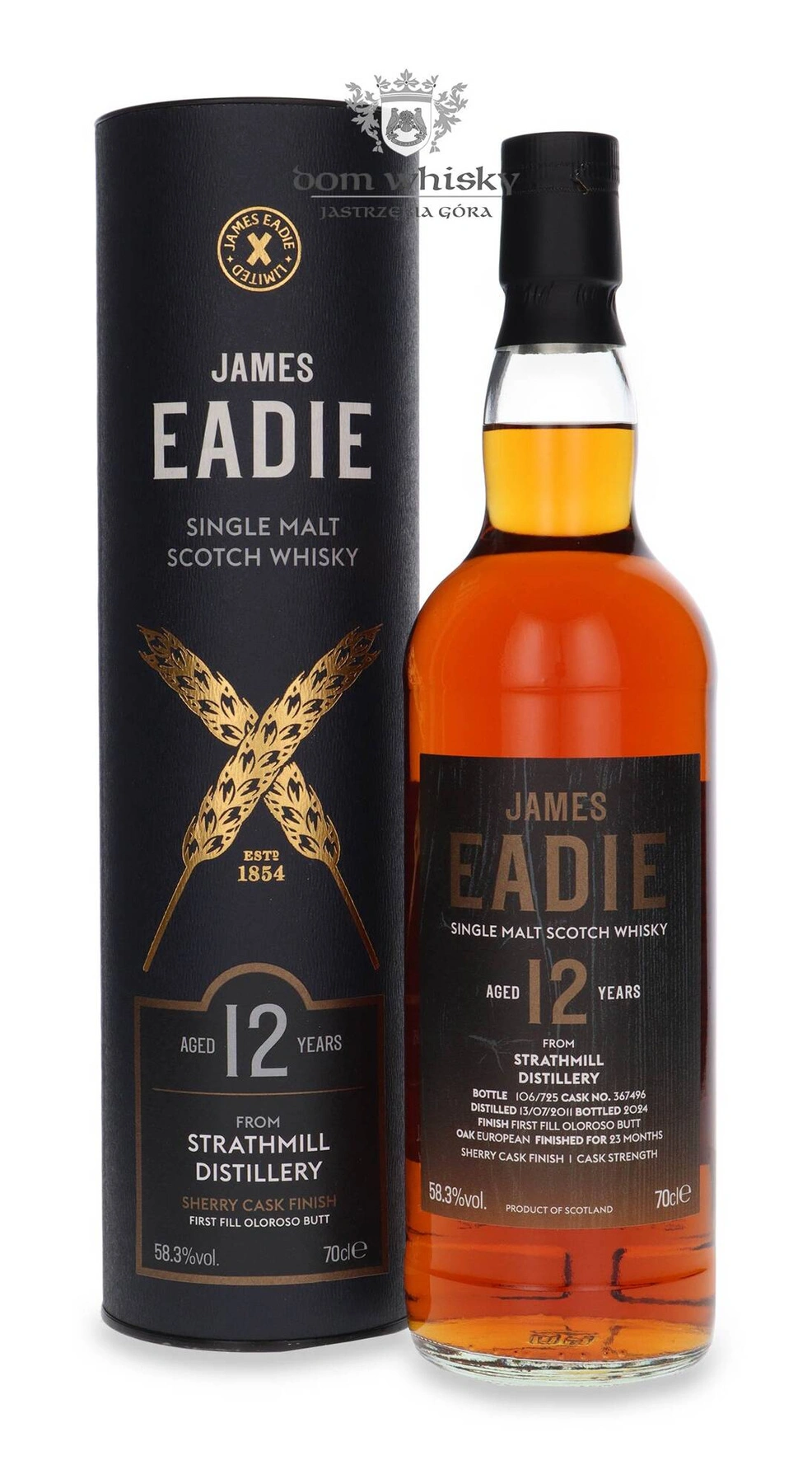 James Eadie Ltd, 12 YO Strathmill (D.2011, B.2024) Sherry Cask Finish By James Eadie