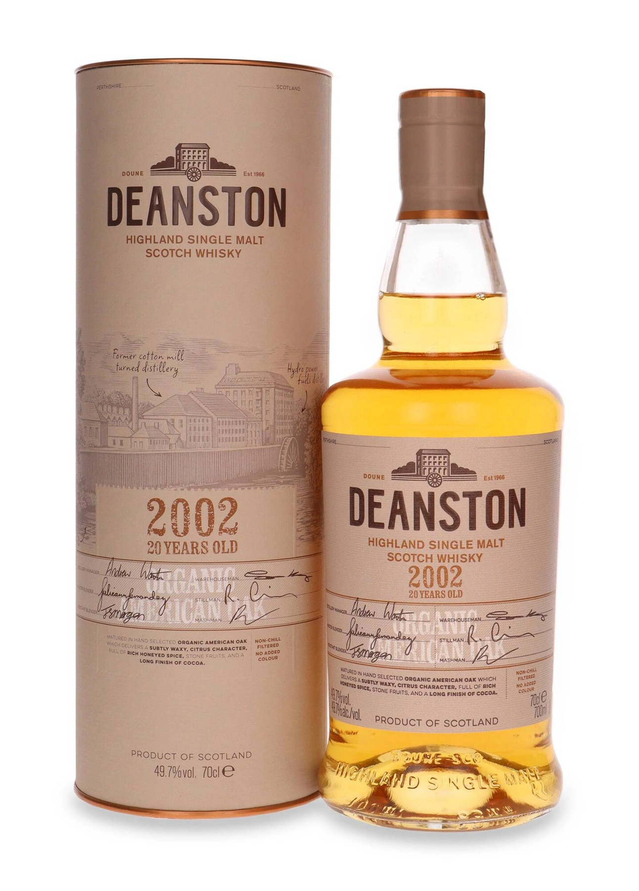 Deanston 20 YO 2002, Organic American Oak