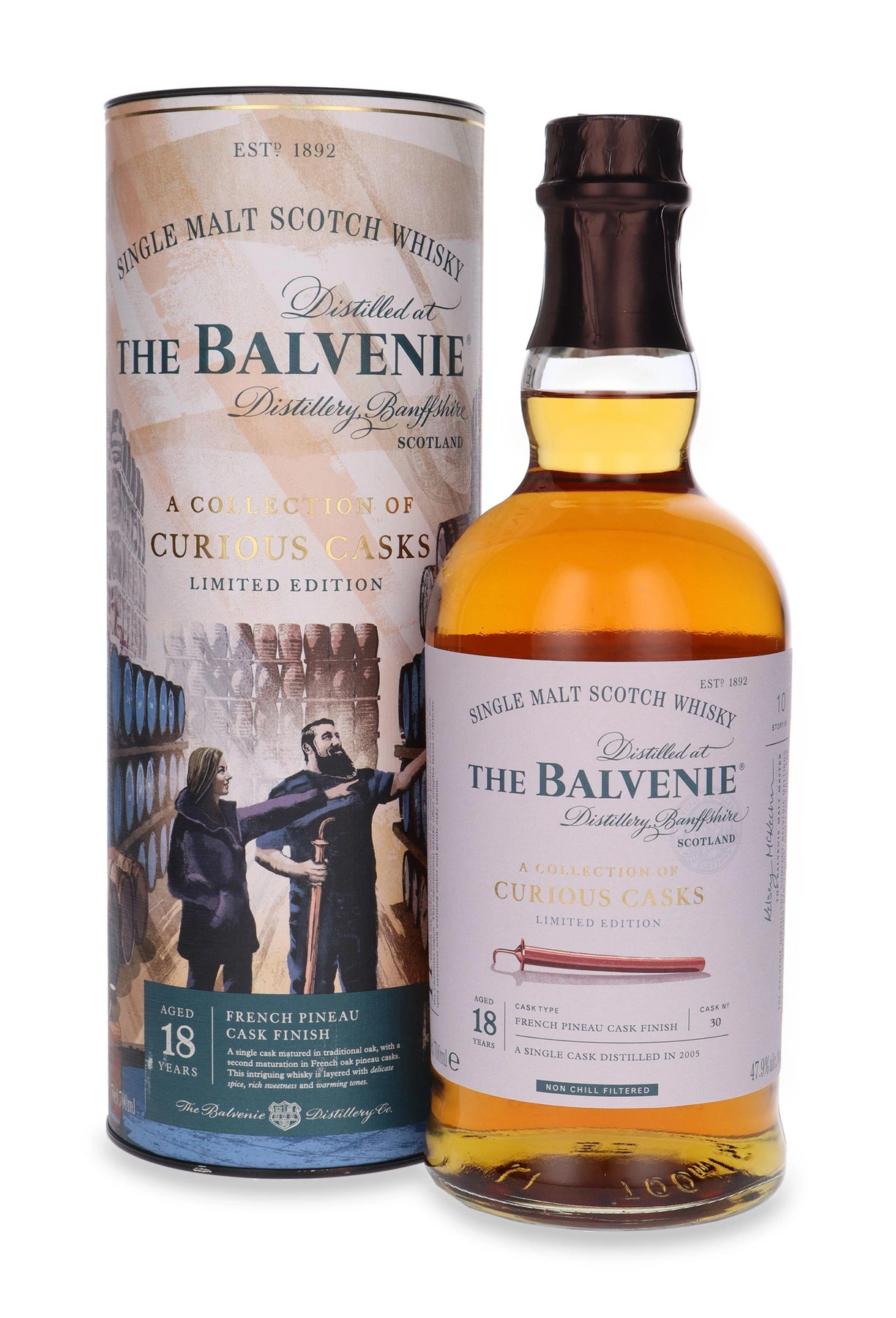 Balvenie 18 YO Collection Of Curious Casks French Pineau Cask Finish Limited Edition