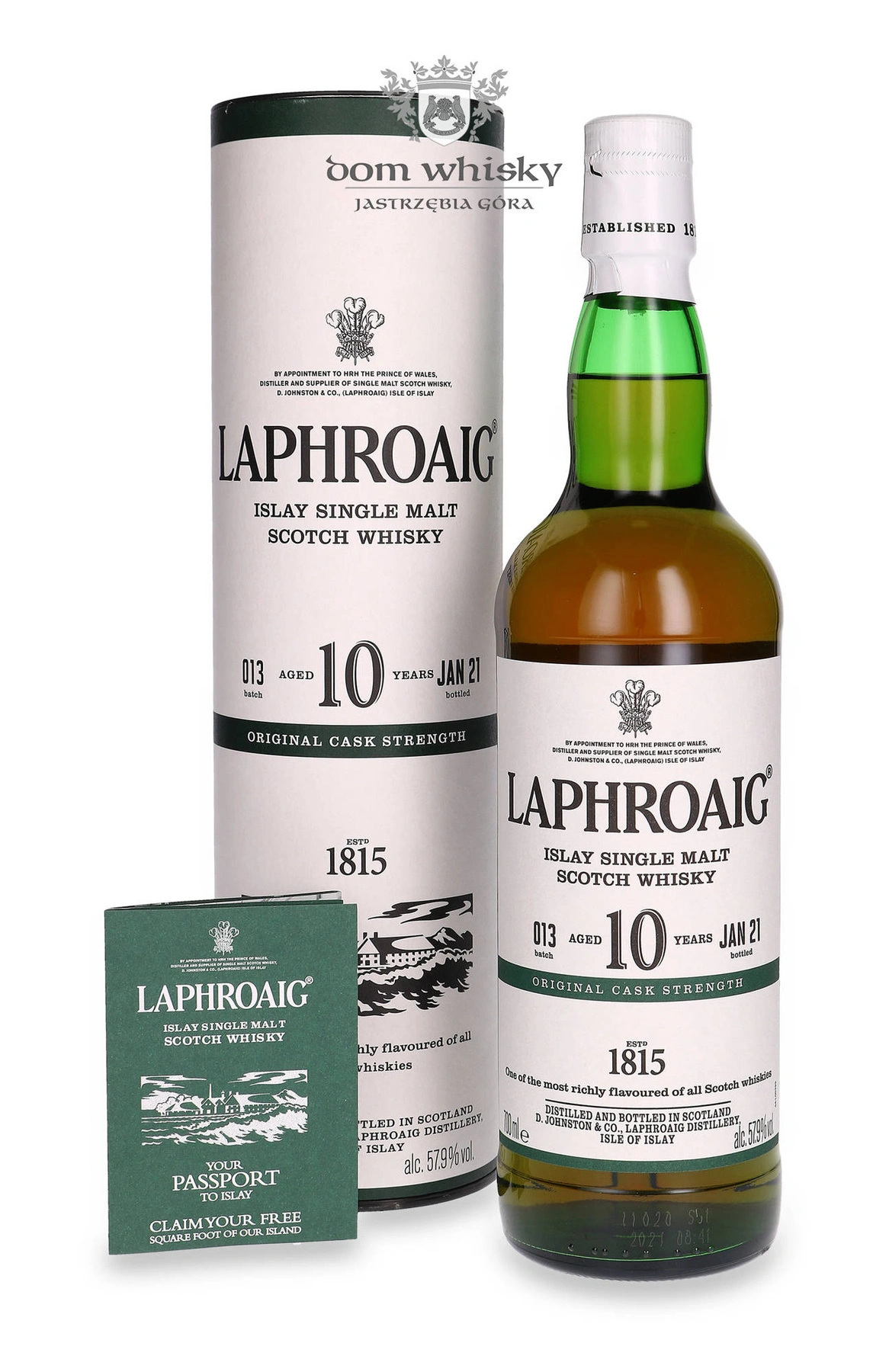 Laphroaig 10 YO Original Cask Strength Batch # 013