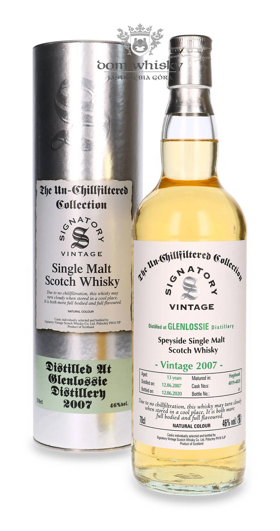 Signatory Vintage 13 YO Glenlossie (D.2007, B.2020) Signatory Vintage