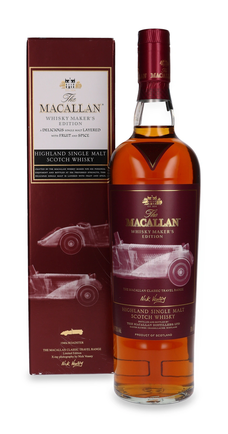The Macallan Whisky Maker’s Edition Classic Travel Range (1940S Roadster)