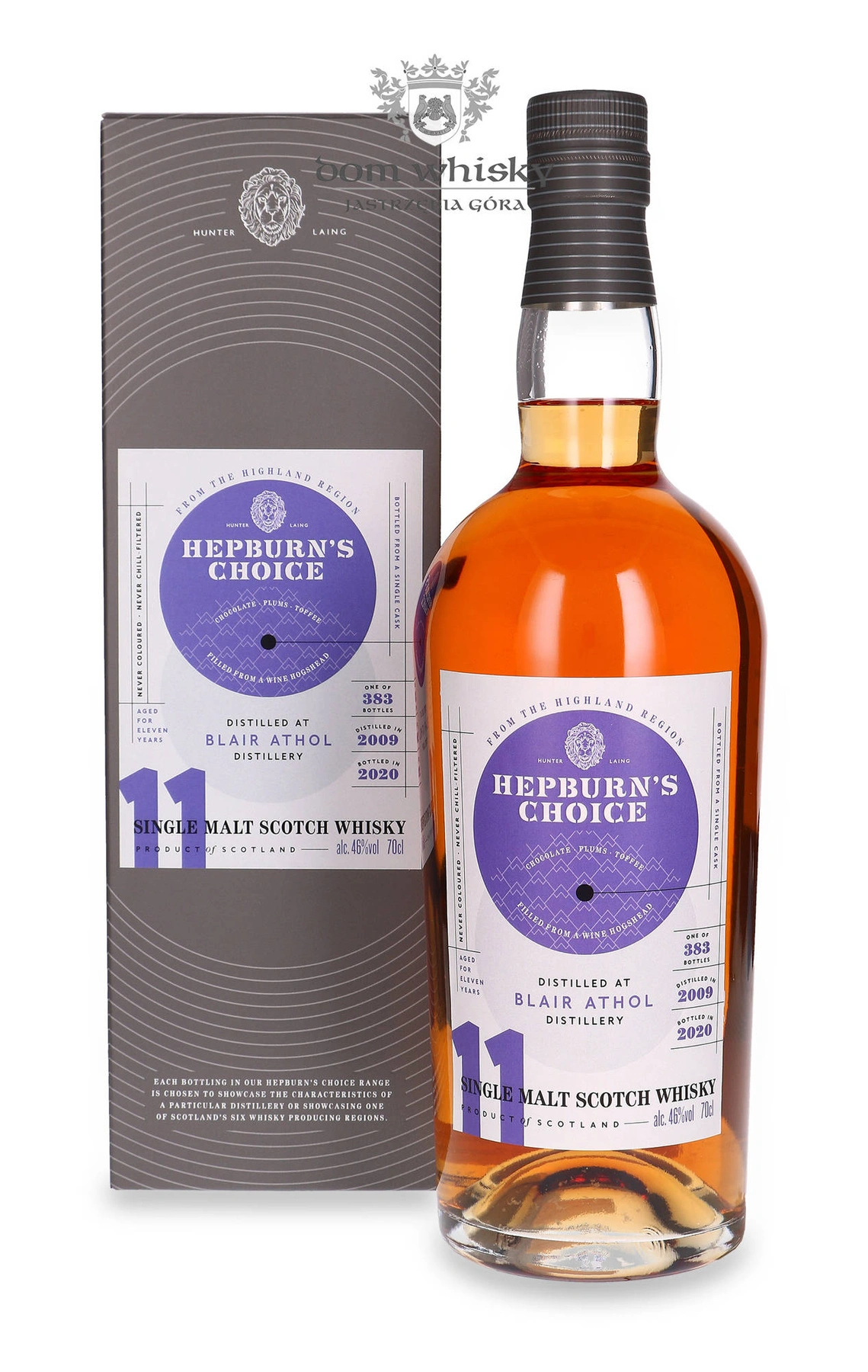 Hunter Laing & Co. 11 YO Blair Athol (D.2009, B.2020) Hepburn's Choice