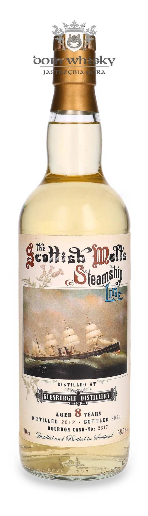 Jack Wiebers Whisky World 8 YO Glenburgie (D.2012 B. 2020) Steamship Line