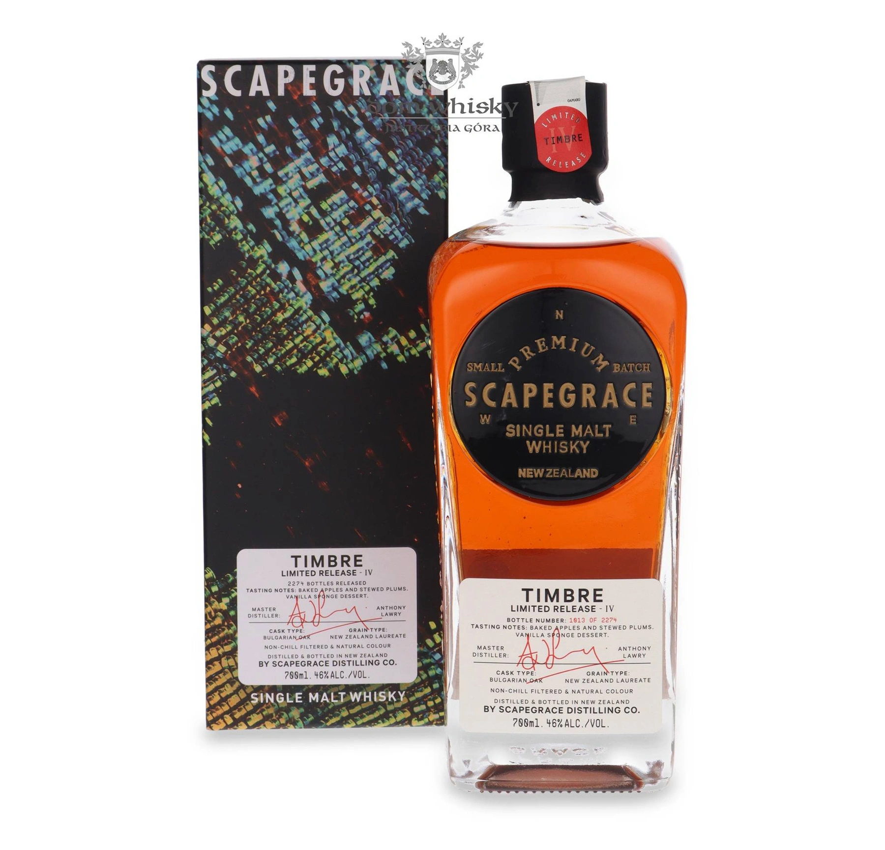 Scapegrace Distilling Co. Scapegrace Timbre Small Batch Limited Release Iv