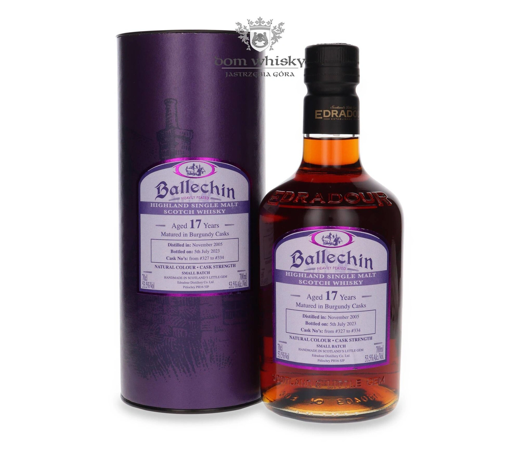 Edradour 17 YO Ballechin (D.2005, B.2023) Burgundy Cask Matured