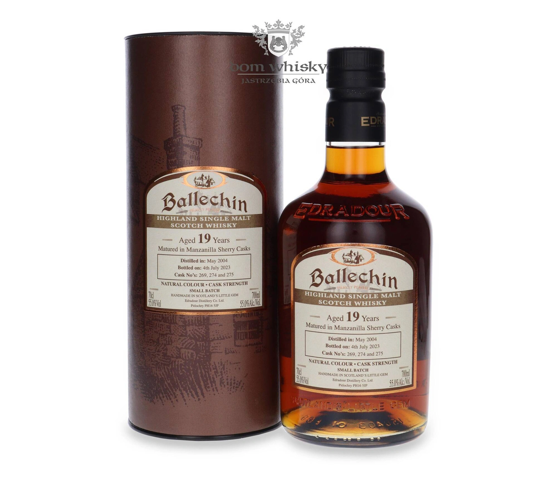 Edradour 19 YO Ballechin (D.2004, B.2023) Manzanilla Sherry Cask Matured