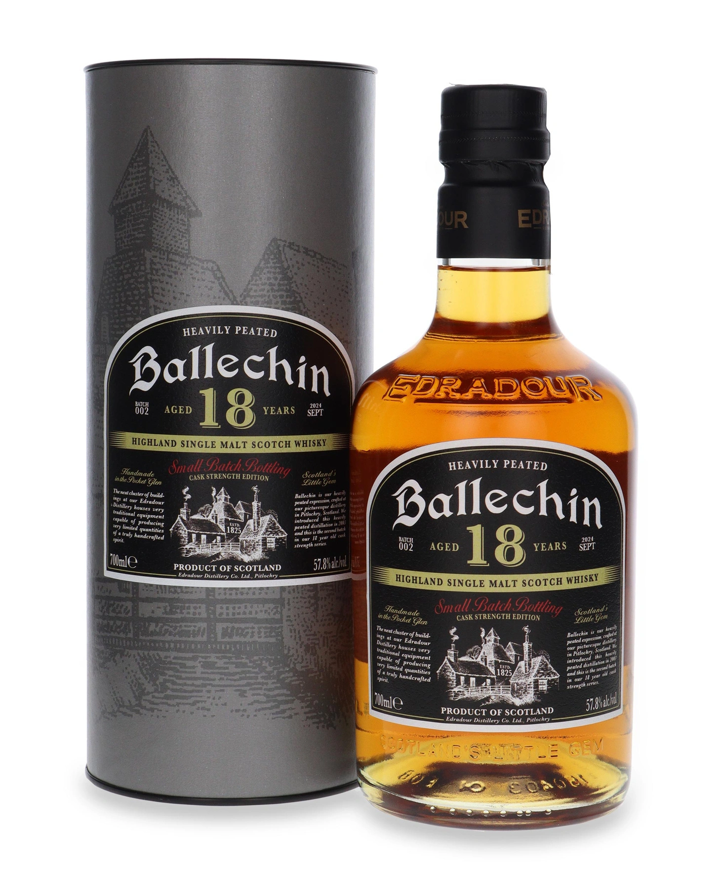 Edradour 18 YO Ballechin (2024 Release) Batch # 002