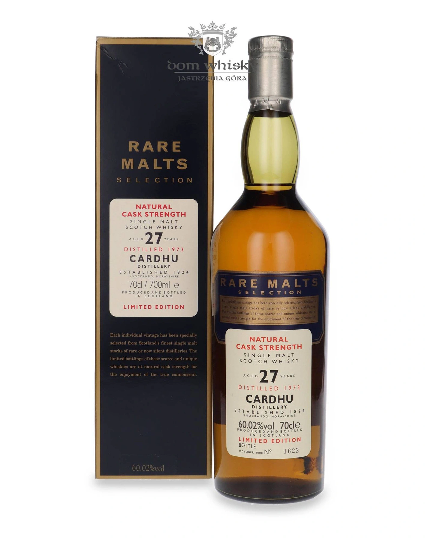 Cardhu 27 YO (D.1973, B. 2000) Rare Malts