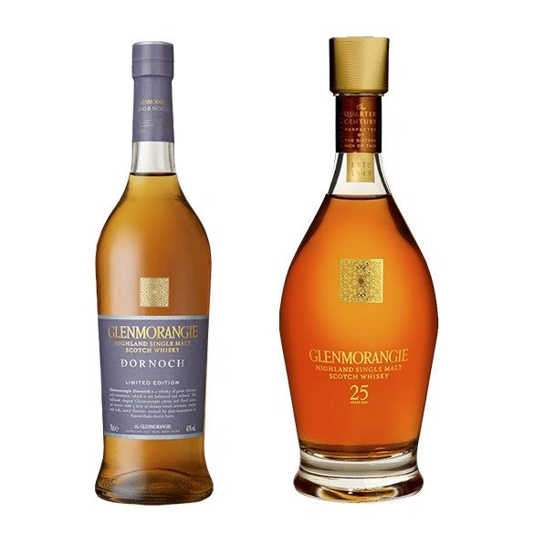 Glenmorangie 25 YO Quarter Century, + Glenmorangie Dornoch