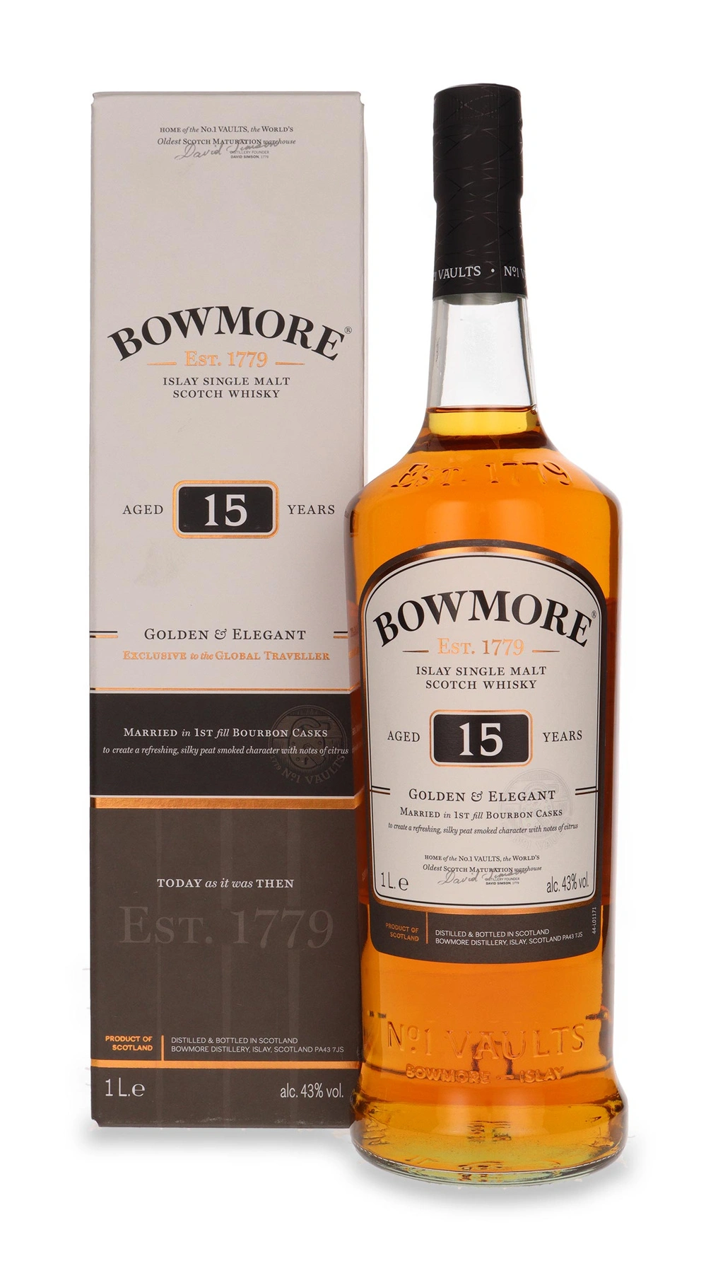 Bowmore 15 YO Golden & Elegant