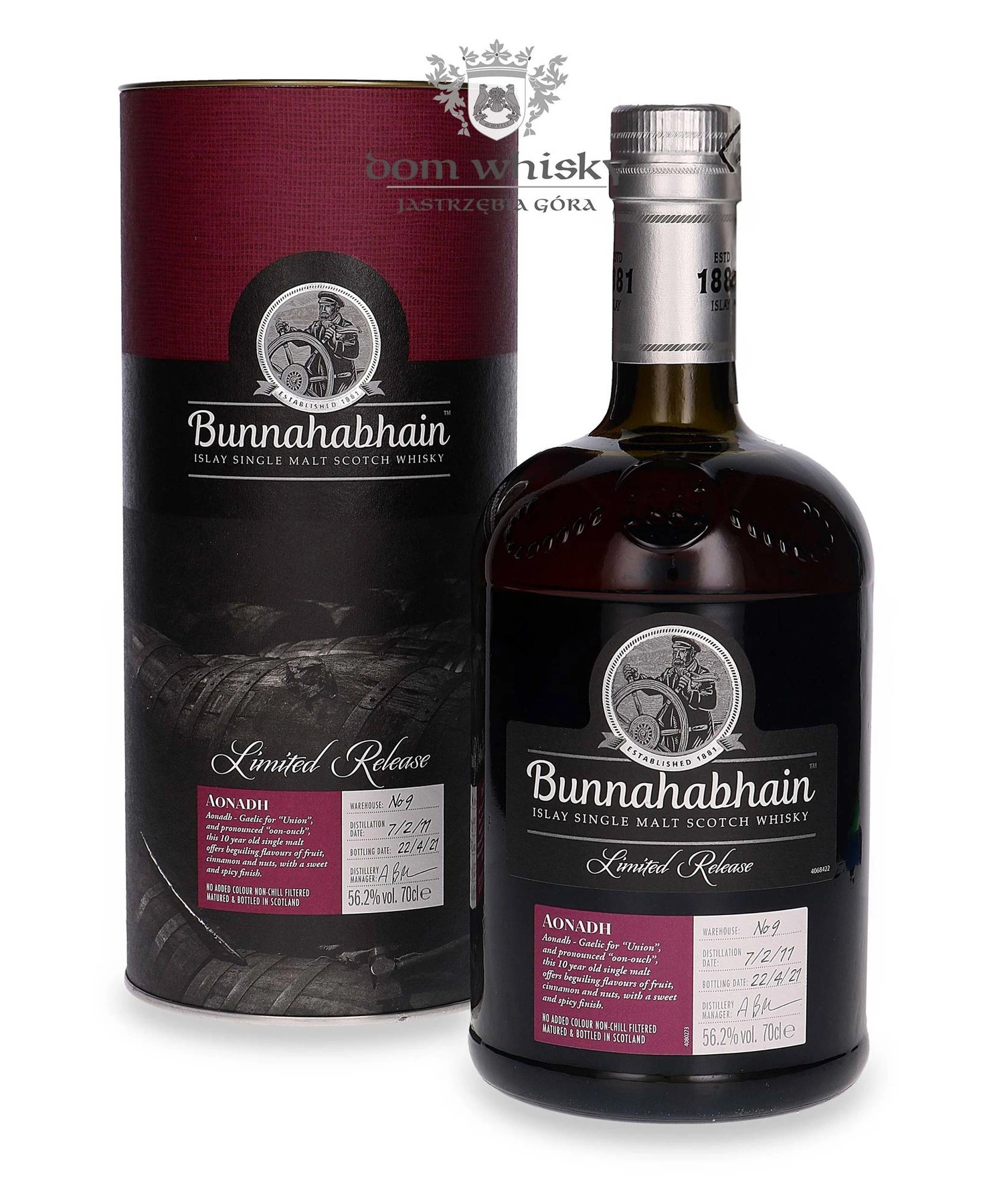 Bunnahabhain 10 YO Aonadh (D.2011, B.2021) Limited Release