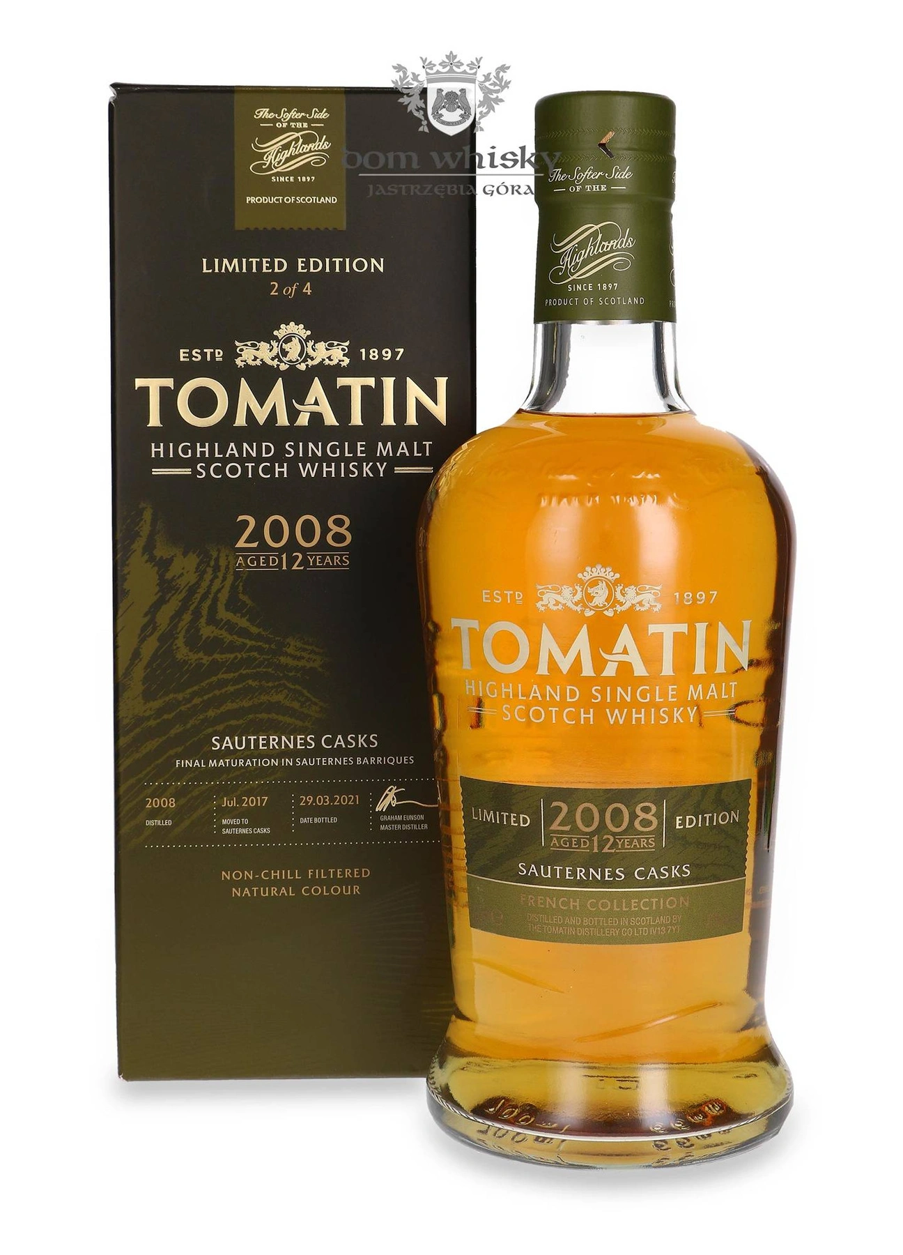 Tomatin 12 YO (D.2008, B.2021) Sauternes Casks