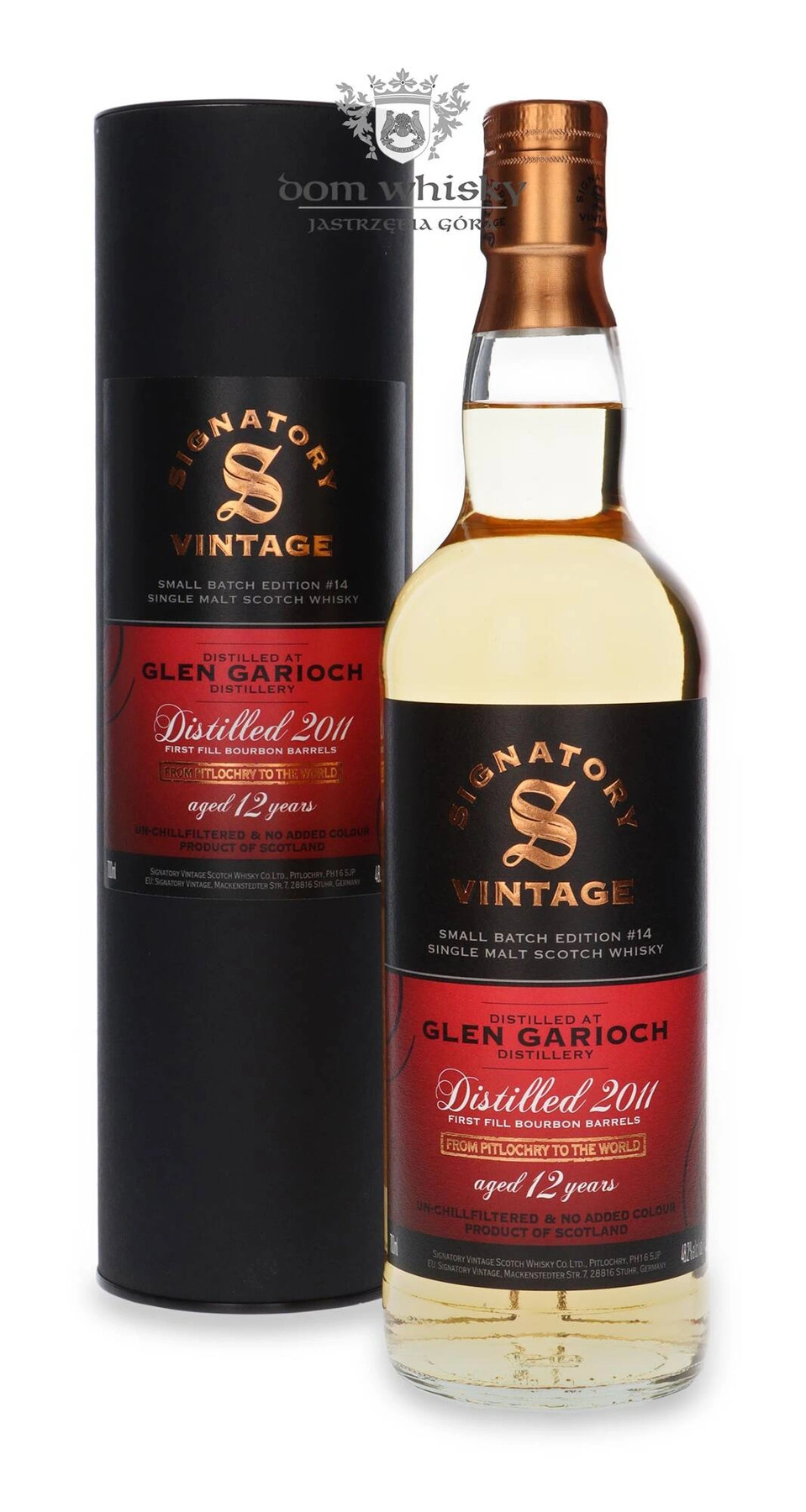 Signatory Vintage 12 YO Glen Garioch Vintage 2011 Bourbon Cask Signatory Vintage