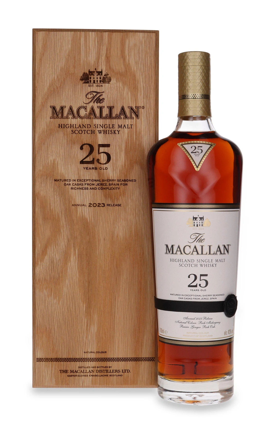 The Macallan 25 YO Matured In Sherry Oak (2023 Release)