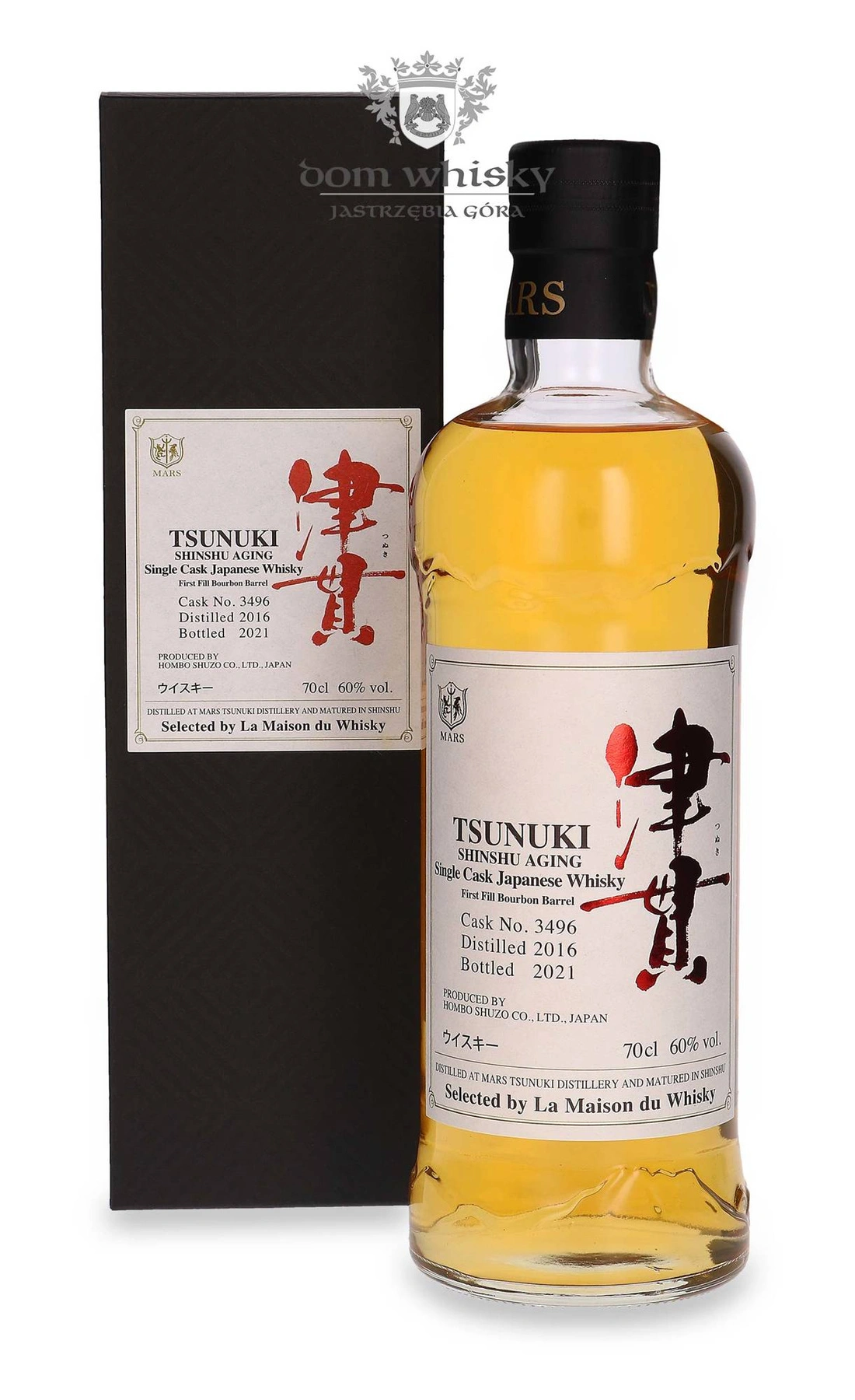 Mars Tsunuki Single Bourbon Barrel (D.2016, B.2021) Shinsu Aging