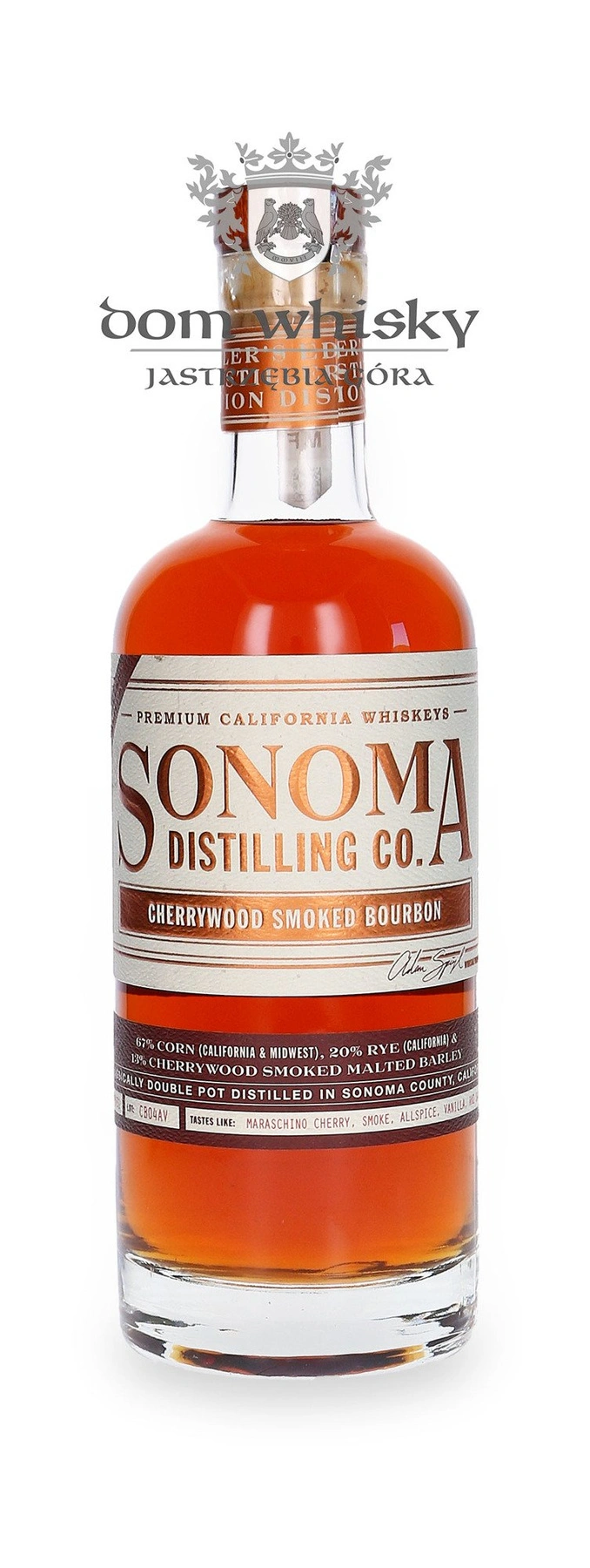 Sonoma County Distilling Co. Sonoma Cherrywood Smoked Bourbon
