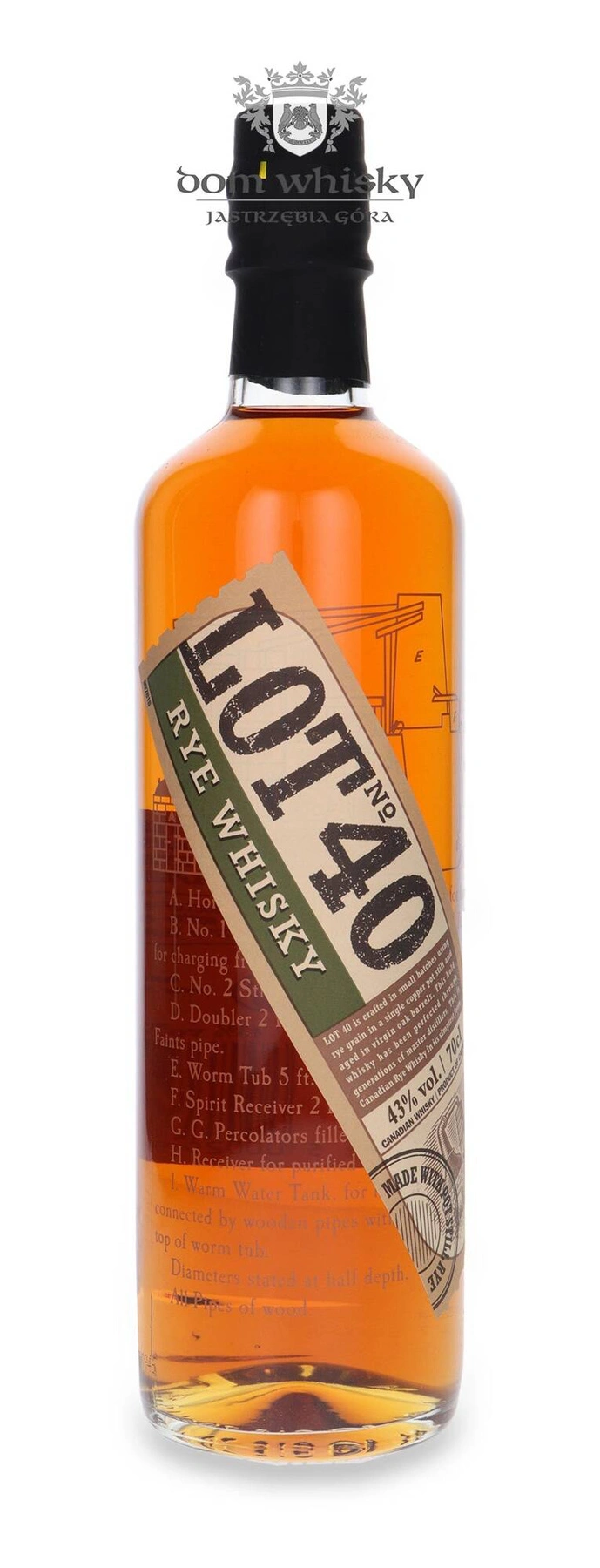 Lot No. 40 Rye Whisky Canadian