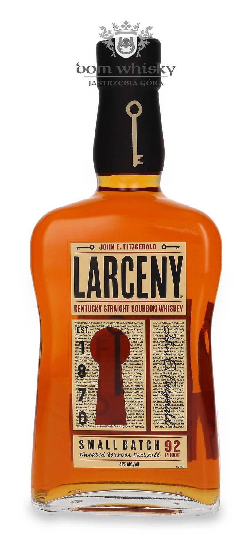 Heaven Hill Distillers Larceny John E. Fitzgerald Very Special Small Batch Bourbon