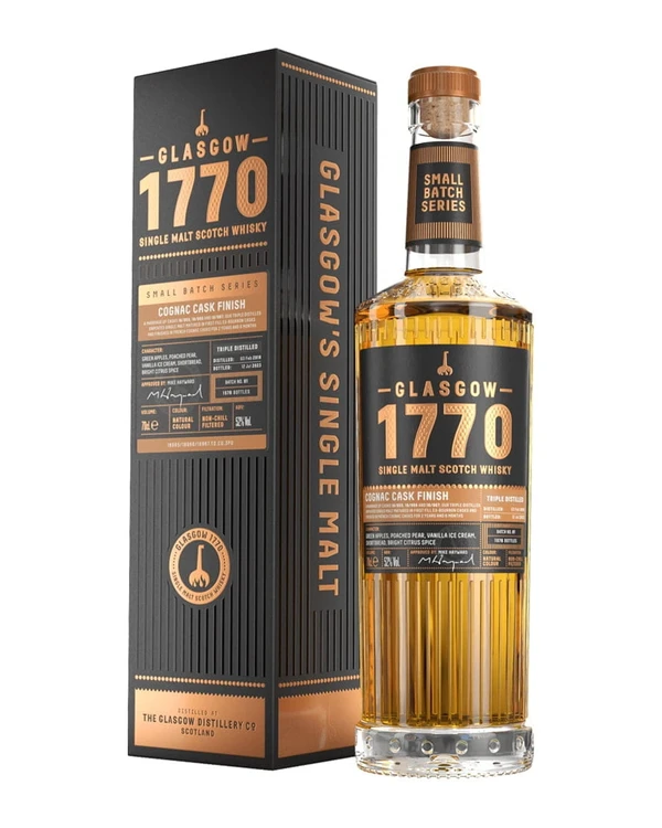 Glasgow 1770 Triple Distilled Cognac Cask Finish Batch 01