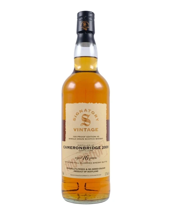 Signatory Vintage 16 YO Cameronbridge 2009