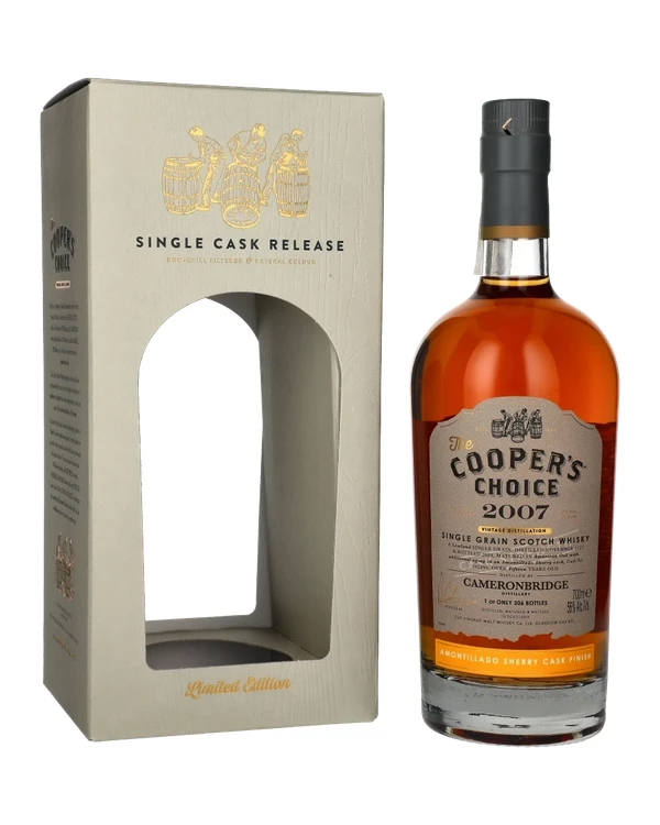 Coopers Choice Cameronbridge 2007 15 YO Amontillado Sherry Cask Finish