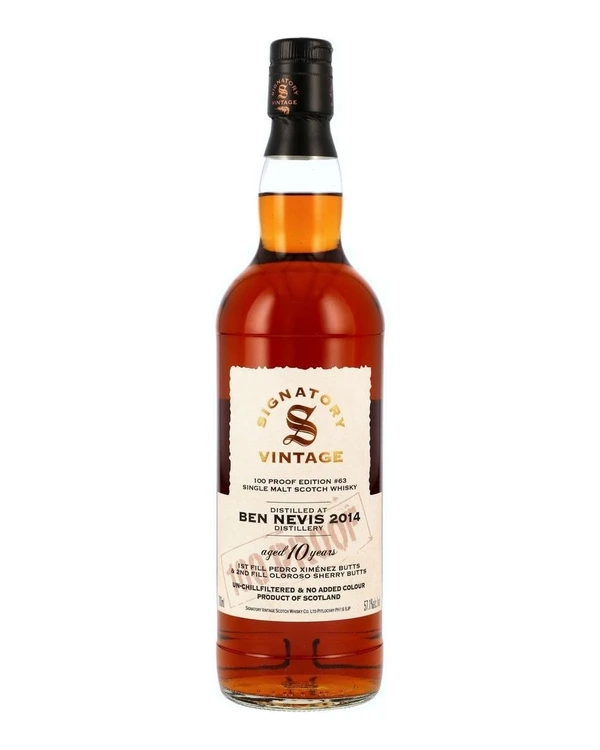 Signatory Vintage 10 YO Signatory Ben Nevis 2014 100proof #63