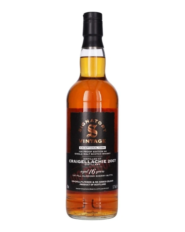 Signatory Vintage 16 YO Signatory Craigellachie 2007 100proof #4