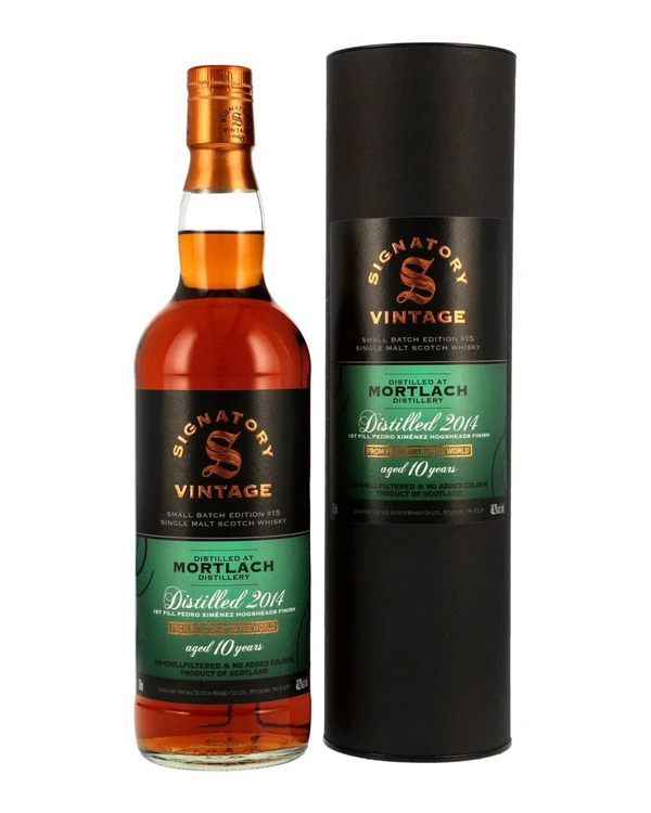 Signatory Vintage 10 YO Signatory Mortlach 2014 Small Batch #15
