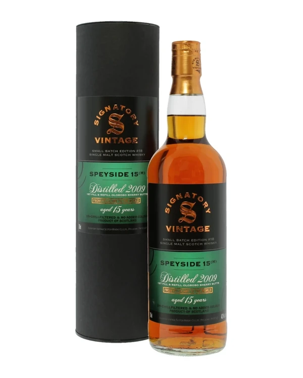 Signatory Vintage 15 YO Signatory Speyside (M) 2009 Small Batch #18