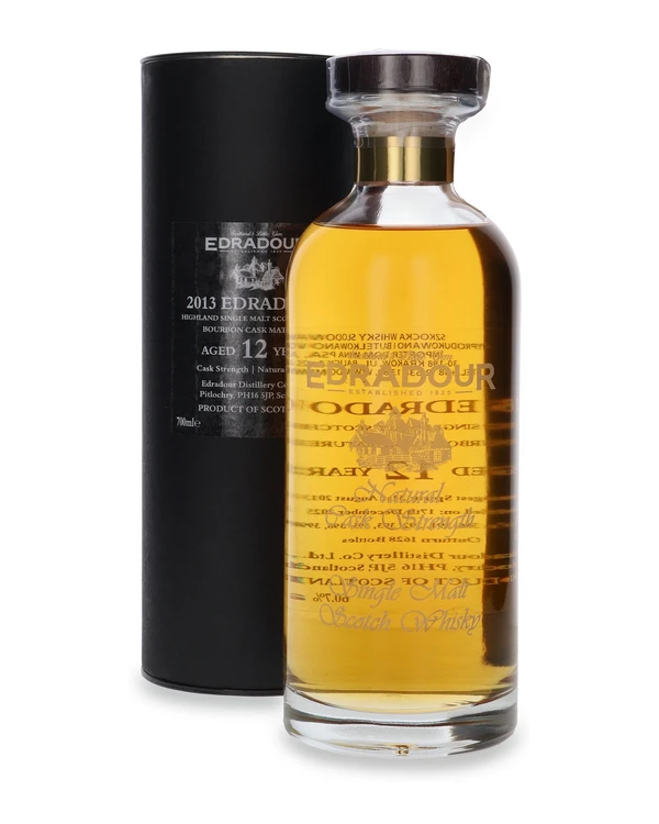 Edradour 12 YO (D.2013, B.2025)bourbon Cask Matured Ibisco Decanter