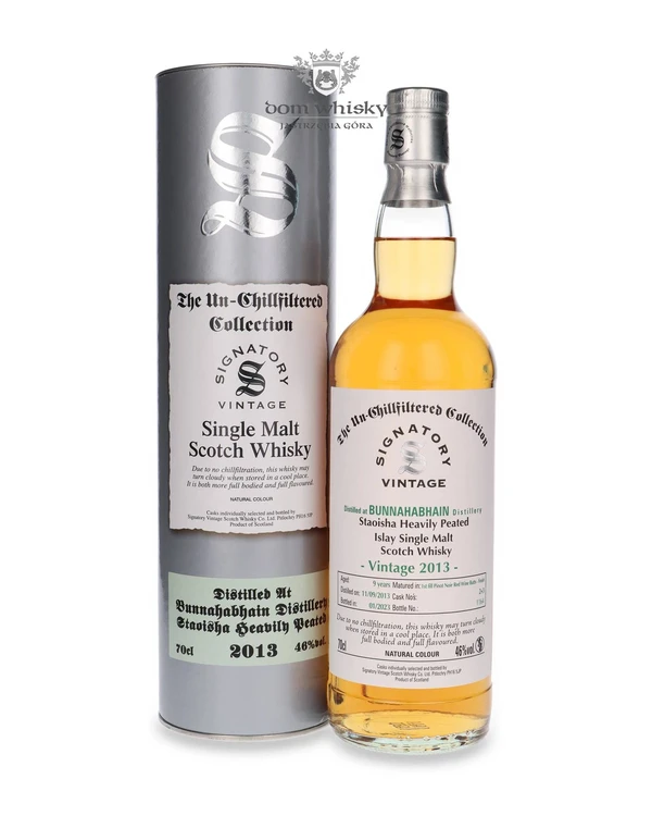 Signatory Vintage 9 YO Bunnahabhain Staoisha (D.2013, B.2023) Heavily Peated Signatory Vintage