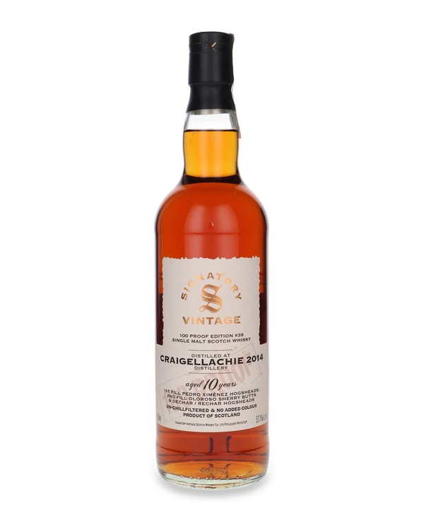 Signatory Vintage 10 YO Craigellachie 100 Proof Edition #39 Signatory Vintage
