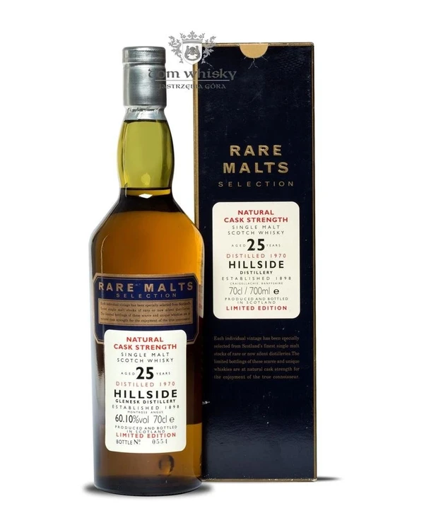Hillside 25 YO (Glenesk) (D.1970 B.1996)rare Malts