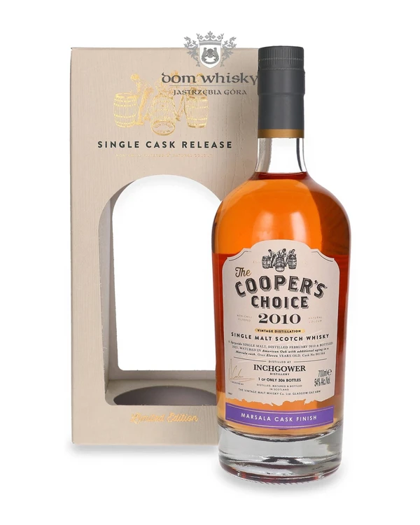 The Vintage Malt Whisky Co. 11 YO Inchgower (D.2010, B.2021) Marsala Cask Finish, The Cooper’s Choice