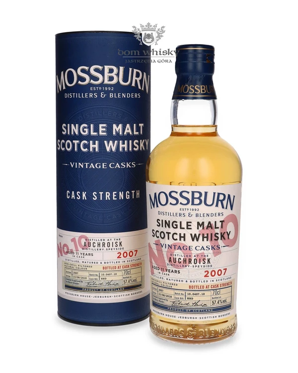 Mossburn 11 YO Auchroisk (D.2007, B.2018) Mossburn Vintage Cask No. 10
