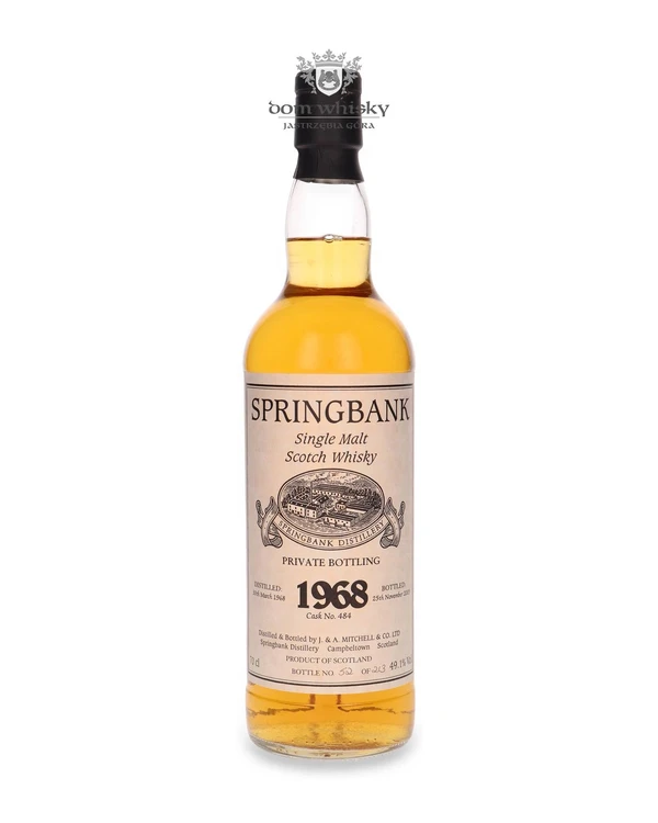 Springbank 1968 (Bottled 2003) Private Bottling Cask 484, Bottle No. 52