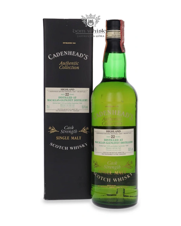 Wm Cadenhead Ltd. 22 YO The Macallan-Glenlivet (D.1976, B.1998) Cadenhead’s Authentic Collection