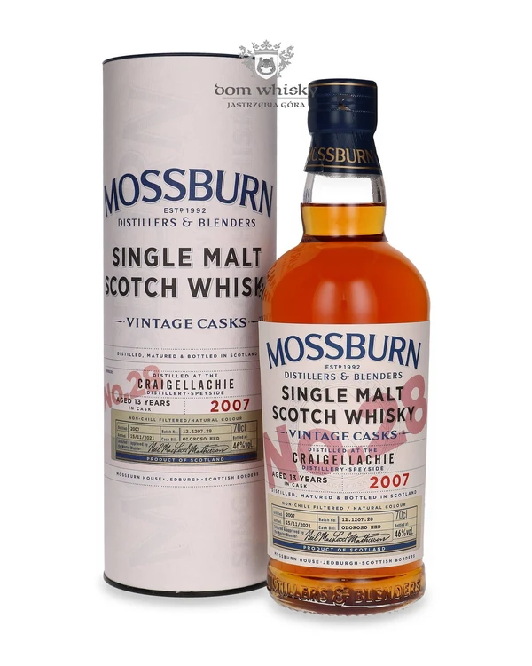 Craigellachie 13 YO (D.2007, B.2021) Mossburn Vintage Casks No.28